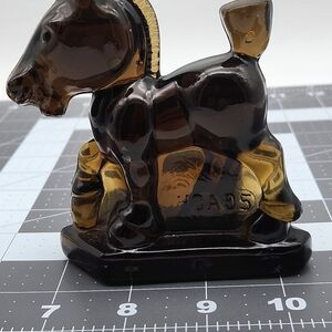 Vntg Heisey Animals and Figurines | Oscar Plug Horse  Brown Discontinued/HCA 95